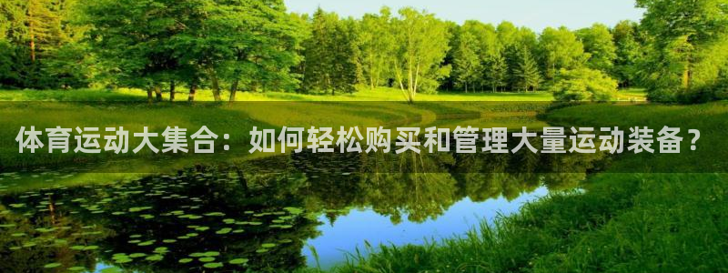 体育运动大集合：如何轻松购买和管理大量运动装备？